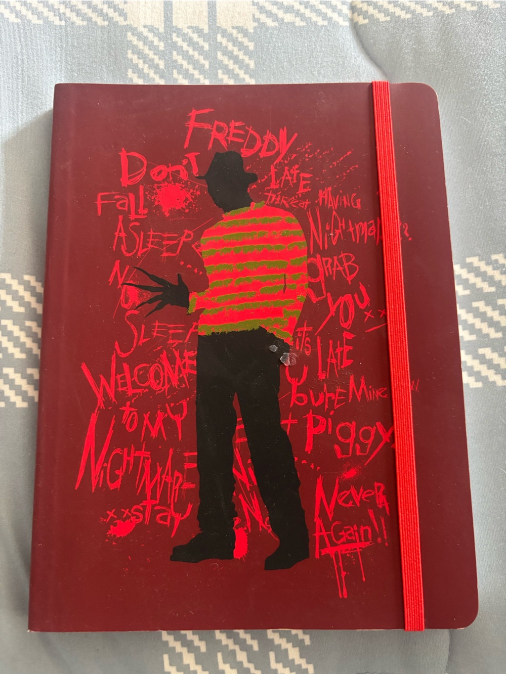 Red & Black Freddy lined  Notebook